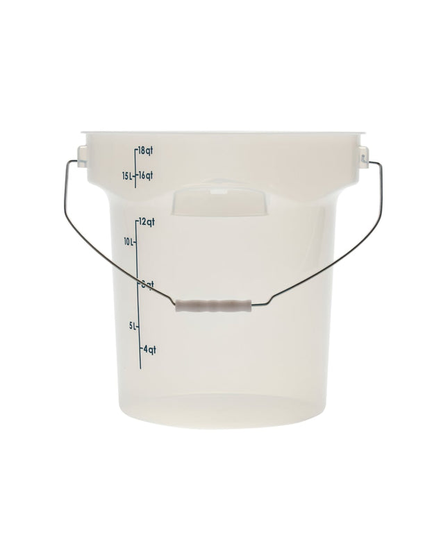 Thùng Đựng Thực Phẩm Cambro PWB18PROPP190 17 lít. CamRound® FreshPro Quai Xách - Polypropylene, Trong Mờ