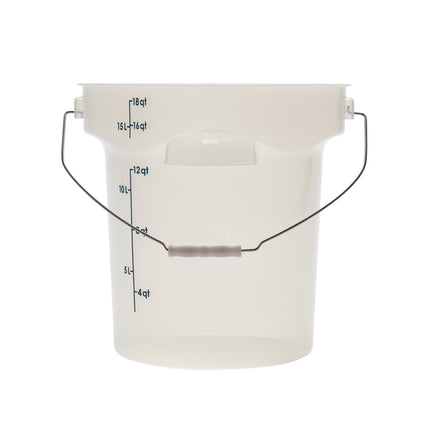 Thùng Đựng Thực Phẩm Cambro PWB18PROPP190 17 lít. CamRound® FreshPro Quai Xách - Polypropylene, Trong Mờ