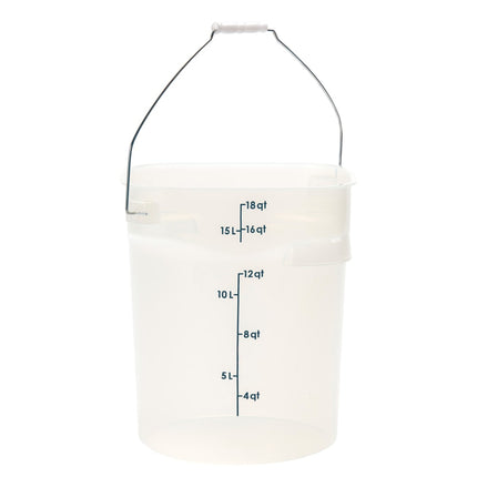 Thùng Đựng Thực Phẩm Cambro PWB18PROPP190 17 lít. CamRound® FreshPro Quai Xách - Polypropylene, Trong Mờ