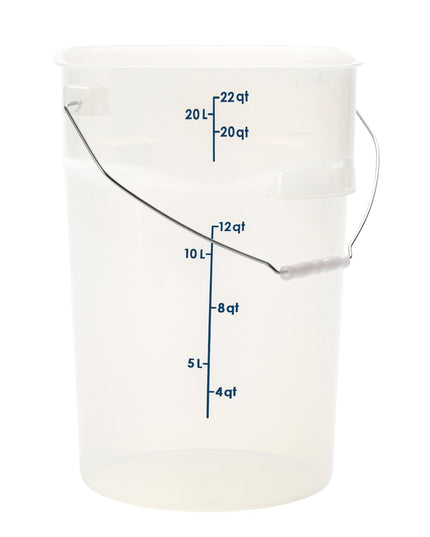 Cambro PWB22PROPP190 Thùng Đựng Thực Phẩm CamRound® FreshPro 20.8 lít. Quai Xách - Polypropylene, Trong Mờ