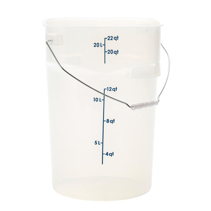 Cambro PWB22PROPP190 Thùng Đựng Thực Phẩm CamRound® FreshPro 20.8 lít. Quai Xách - Polypropylene, Trong Mờ