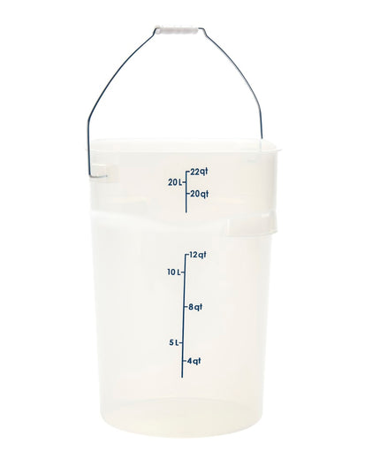 Cambro PWB22PROPP190 Thùng Đựng Thực Phẩm CamRound® FreshPro 20.8 lít. Quai Xách - Polypropylene, Trong Mờ
