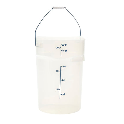 Cambro PWB22PROPP190 Thùng Đựng Thực Phẩm CamRound® FreshPro 20.8 lít. Quai Xách - Polypropylene, Trong Mờ