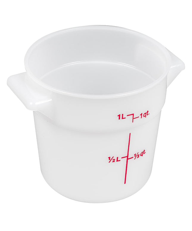 Hộp Đựng Thực Phẩm Tròn Cambro RFS1148 0.9 lít - Trắng Tự Nhiên