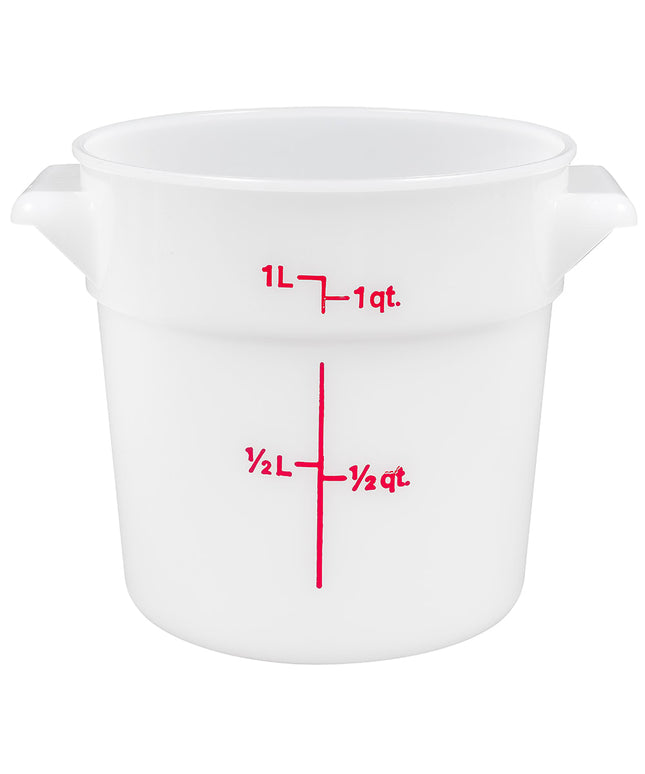 Hộp Đựng Thực Phẩm Tròn Cambro RFS1148 0.9 lít - Trắng Tự Nhiên