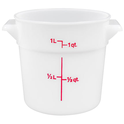 Hộp Đựng Thực Phẩm Tròn Cambro RFS1148 0.9 lít - Trắng Tự Nhiên