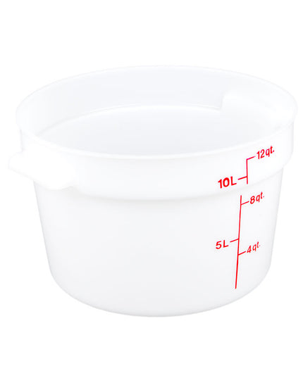Hộp Đựng Thực Phẩm Tròn Cambro RFS12148 11.4 lít - Trắng Tự Nhiên