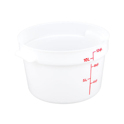 Hộp Đựng Thực Phẩm Tròn Cambro RFS12148 11.4 lít - Trắng Tự Nhiên