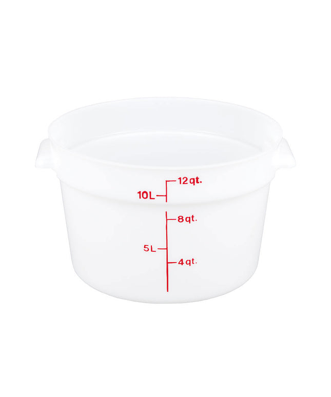 Hộp Đựng Thực Phẩm Tròn Cambro RFS12148 11.4 lít - Trắng Tự Nhiên