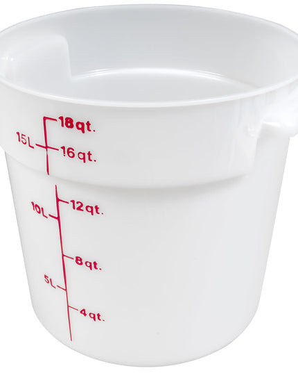 Hộp Đựng Thực Phẩm Tròn Cambro RFS18148 17 lít - Trắng Tự Nhiên