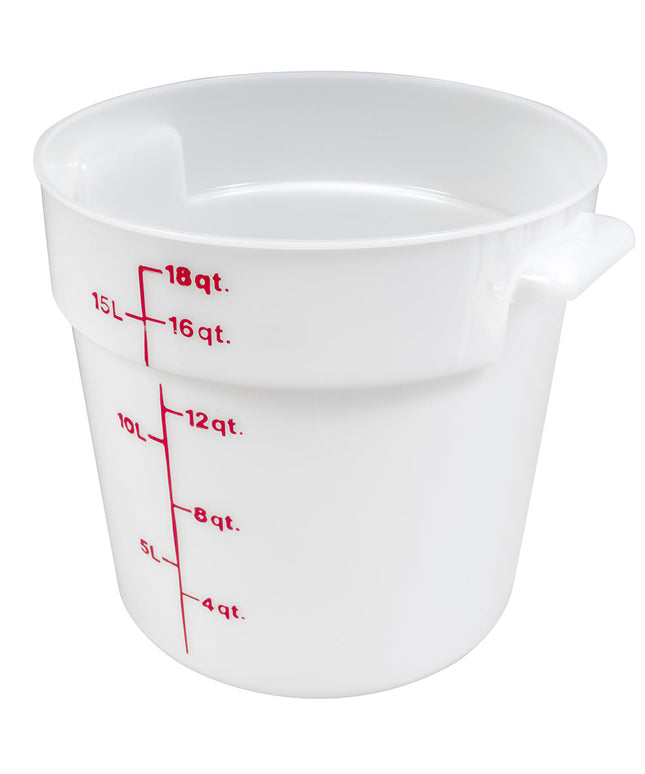 Hộp Đựng Thực Phẩm Tròn Cambro RFS18148 17 lít - Trắng Tự Nhiên
