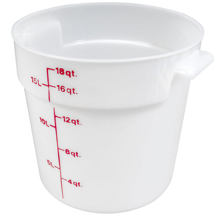 Hộp Đựng Thực Phẩm Tròn Cambro RFS18148 17 lít - Trắng Tự Nhiên