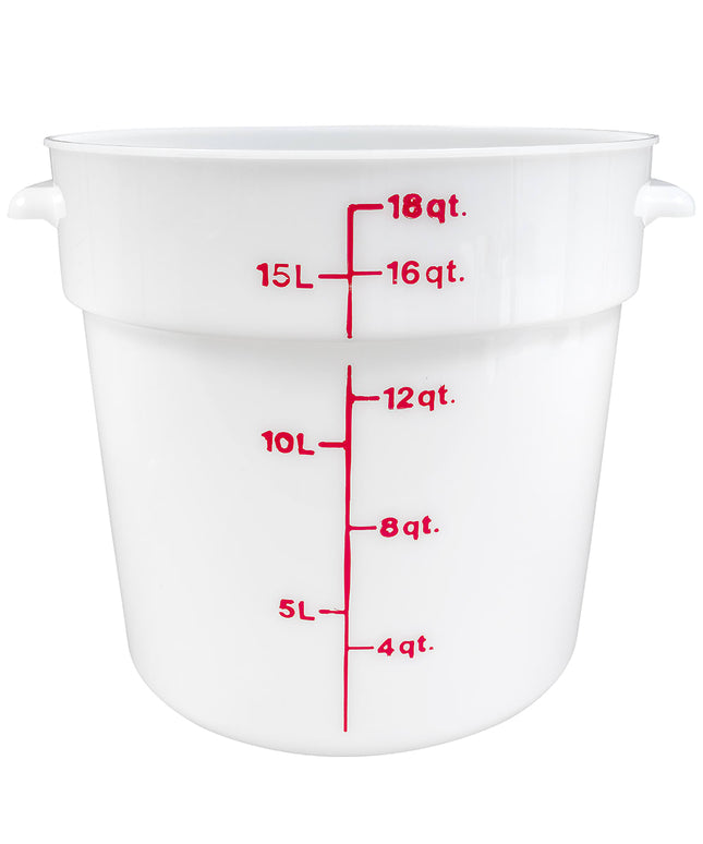 Hộp Đựng Thực Phẩm Tròn Cambro RFS18148 17 lít - Trắng Tự Nhiên