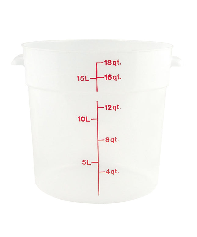Hộp Đựng Thực Phẩm Tròn Cambro RFS18PP190 17 lít - Trong Mờ
