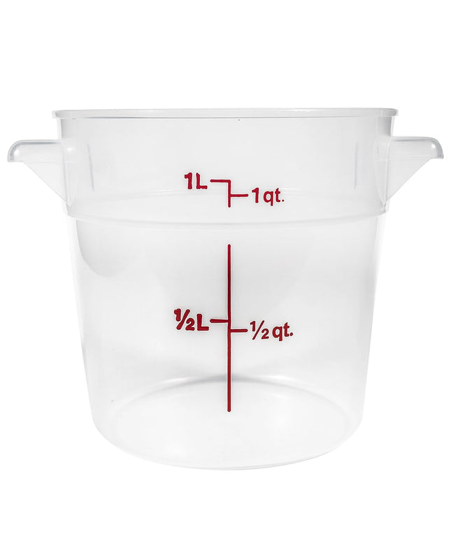 Hộp Đựng Thực Phẩm Tròn Cambro RFS1PP190 0.9 lít - Trong Mờ