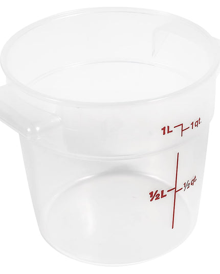 Hộp Đựng Thực Phẩm Tròn Cambro RFS1PP190 0.9 lít - Trong Mờ