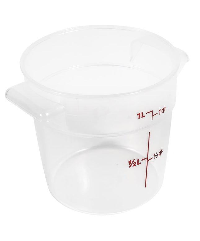 Hộp Đựng Thực Phẩm Tròn Cambro RFS1PP190 0.9 lít - Trong Mờ