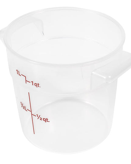 Hộp Đựng Thực Phẩm Tròn Cambro RFS1PP190 0.9 lít - Trong Mờ
