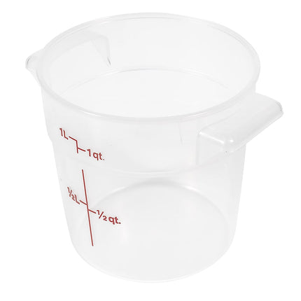 Hộp Đựng Thực Phẩm Tròn Cambro RFS1PP190 0.9 lít - Trong Mờ