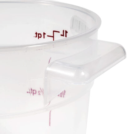 Hộp Đựng Thực Phẩm Tròn Cambro RFS1PP190 0.9 lít - Trong Mờ