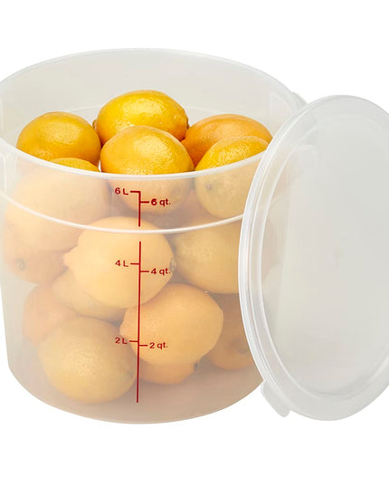 Hộp Đựng Thực Phẩm Tròn Cambro RFS1PP190 0.9 lít - Trong Mờ