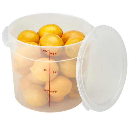 Hộp Đựng Thực Phẩm Tròn Cambro RFS1PP190 0.9 lít - Trong Mờ