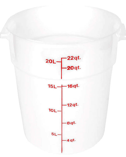 Cambro RFS22148 Hộp Đựng Thực Phẩm Tròn 20.8 lít - Trắng Tự Nhiên