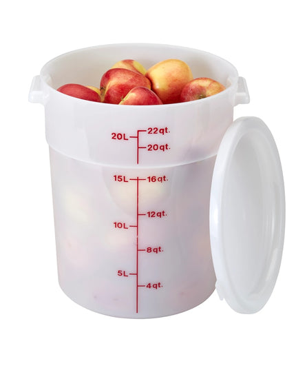 Cambro RFS22148 Hộp Đựng Thực Phẩm Tròn 20.8 lít - Trắng Tự Nhiên