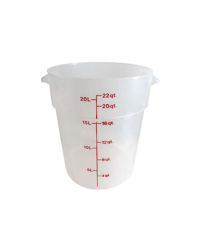 Thùng Đựng Thực Phẩm Tròn Cambro RFS22PP190 20.8 lít - Trong Mờ