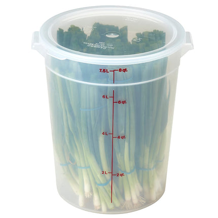 Hộp Đựng Thực Phẩm Tròn Cambro RFS8PP190 7.6 lít - Trong Mờ