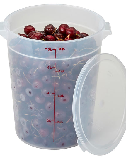 Nắp Cambro RFSC6PP190 Cho Hộp Đựng Thực Phẩm Trong Suốt 6 & 7.6 lít Nhựa Polypropylene Trong Mờ