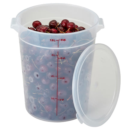 Nắp Cambro RFSC6PP190 Cho Hộp Đựng Thực Phẩm Trong Suốt 6 & 7.6 lít Nhựa Polypropylene Trong Mờ