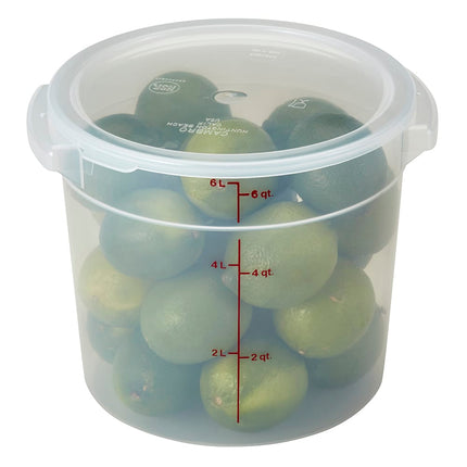Nắp Cambro RFSC6PP190 Cho Hộp Đựng Thực Phẩm Trong Suốt 6 & 7.6 lít Nhựa Polypropylene Trong Mờ