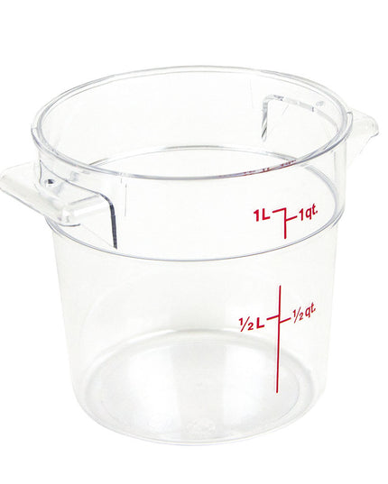 Hộp Đựng Thực Phẩm Tròn Camwear Cambro RFSCW1135 0.9 lít - Trong Suốt