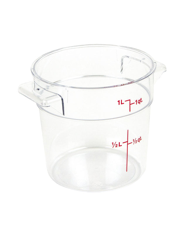 Hộp Đựng Thực Phẩm Tròn Camwear Cambro RFSCW1135 0.9 lít - Trong Suốt