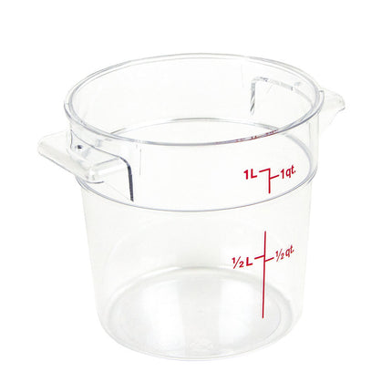 Hộp Đựng Thực Phẩm Tròn Camwear Cambro RFSCW1135 0.9 lít - Trong Suốt
