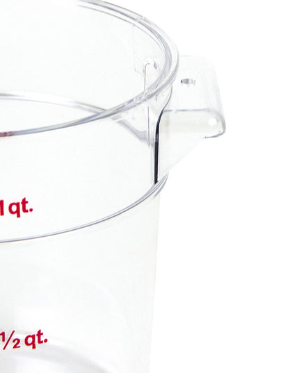 Hộp Đựng Thực Phẩm Tròn Camwear Cambro RFSCW1135 0.9 lít - Trong Suốt
