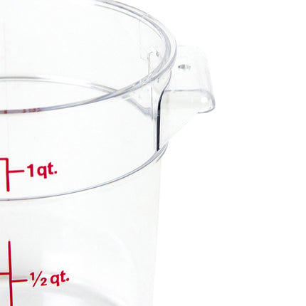 Hộp Đựng Thực Phẩm Tròn Camwear Cambro RFSCW1135 0.9 lít - Trong Suốt