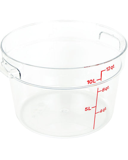 Hộp Đựng Thực Phẩm Tròn Camwear Cambro RFSCW12135 11.4 lít - Trong Suốt