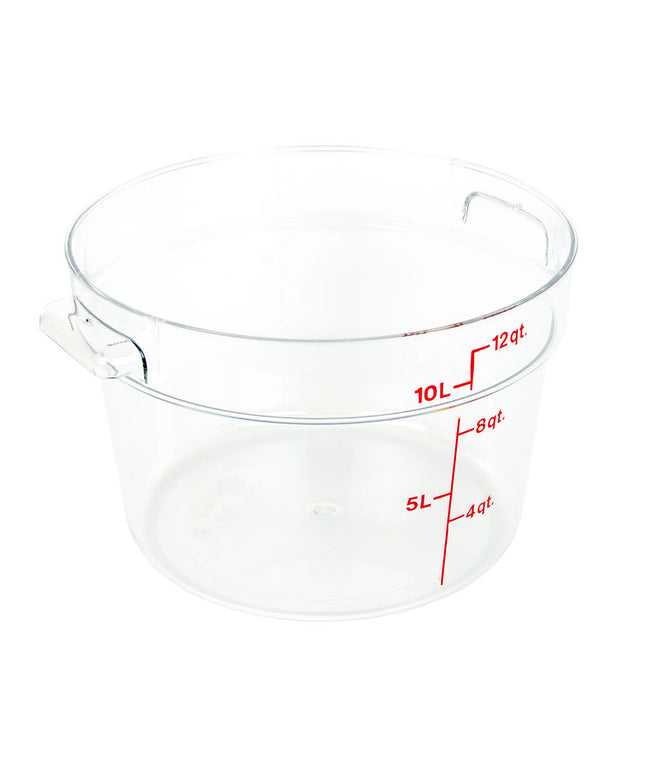 Hộp Đựng Thực Phẩm Tròn Camwear Cambro RFSCW12135 11.4 lít - Trong Suốt