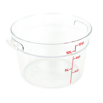 Hộp Đựng Thực Phẩm Tròn Camwear Cambro RFSCW12135 11.4 lít - Trong Suốt