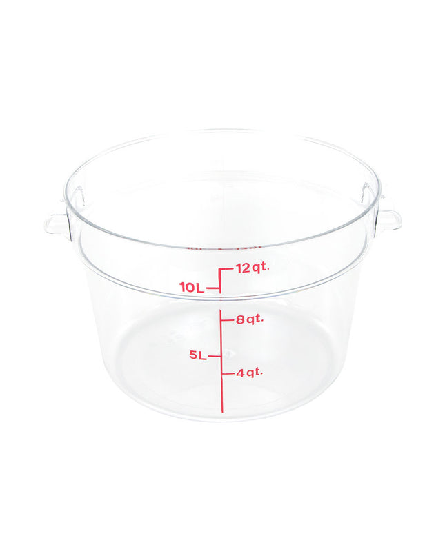Hộp Đựng Thực Phẩm Tròn Camwear Cambro RFSCW12135 11.4 lít - Trong Suốt