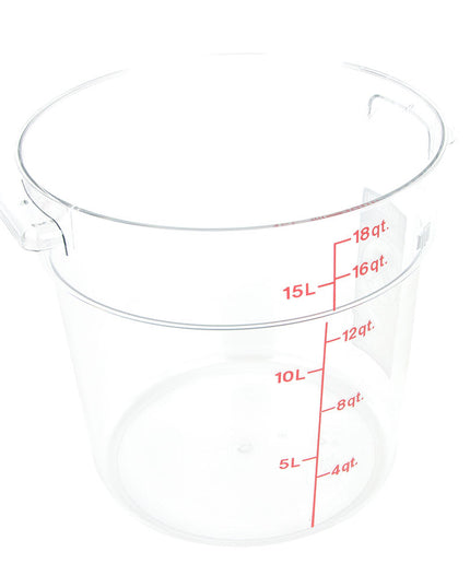Cambro RFSCW18135 Hộp Đựng Thực Phẩm Tròn Camwear 17 lít - Trong Suốt