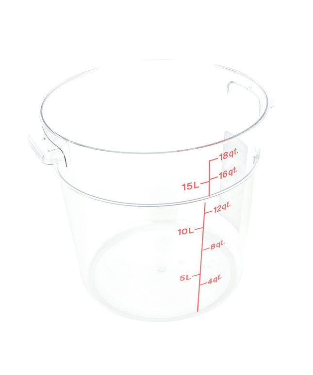 Cambro RFSCW18135 Hộp Đựng Thực Phẩm Tròn Camwear 17 lít - Trong Suốt