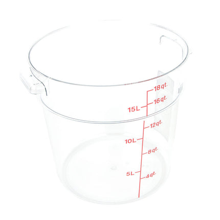 Cambro RFSCW18135 Hộp Đựng Thực Phẩm Tròn Camwear 17 lít - Trong Suốt