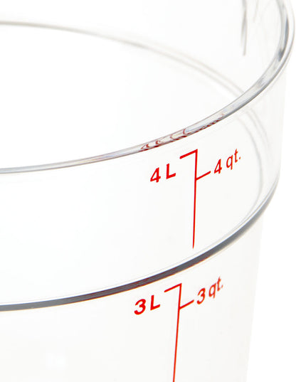 Hộp Đựng Thực Phẩm Tròn Cambro RFSCW4135 3.8 lít Camwear - Trong Suốt