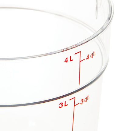 Hộp Đựng Thực Phẩm Tròn Cambro RFSCW4135 3.8 lít Camwear - Trong Suốt