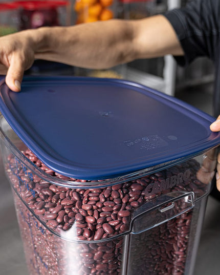 Cambro SFC12FPPP267 Nắp CamSquare® FreshPro Cho Hộp Đựng 12, 18 & 20.8 lít, Polyethylene, Xanh Trong Mờ