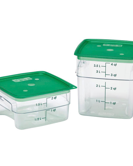 Cambro SFC2FPPP265 CamSquare® FreshPro Nắp Đậy Hộp Chứa 2 & 3.8 lít, Polyethylene, Xanh Lá Trong Mờ