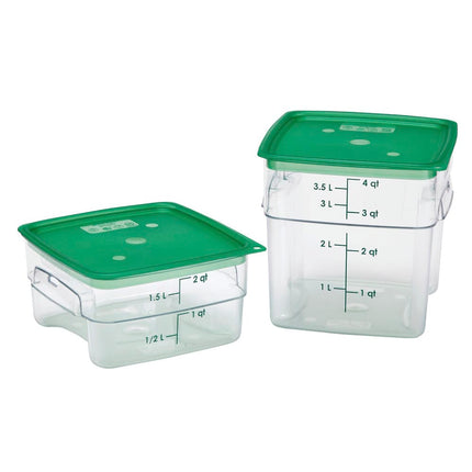 Cambro SFC2FPPP265 CamSquare® FreshPro Nắp Đậy Hộp Chứa 2 & 3.8 lít, Polyethylene, Xanh Lá Trong Mờ